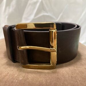 Michael Kors Brown Belt Gold Buckle XL